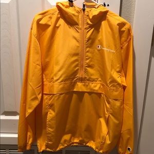 Yellow Champion windbreaker